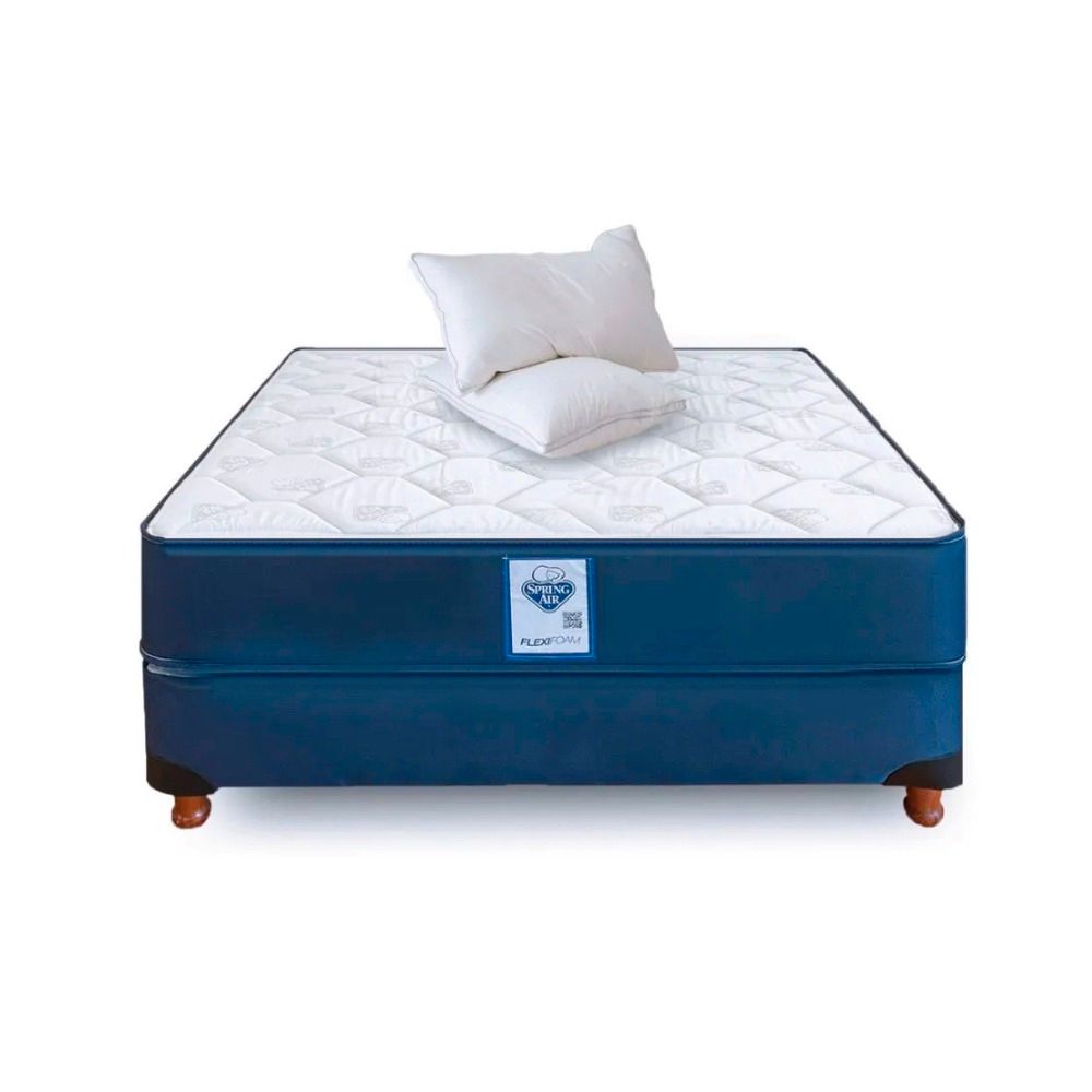 Colchón de Espuma y Sommier Spring Air 2 Plazas 140x190cm + Almohadas - Imagen 2